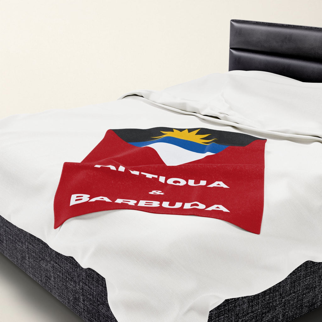 Antigua Barbuda Flag Velveteen Plush Blanket
