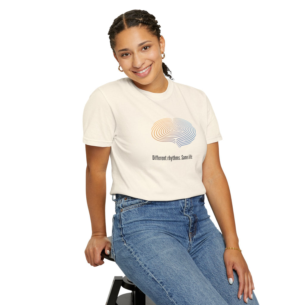 Different Rhythms. Same Life. — Epilepsy Awareness Unisex T-Shirt