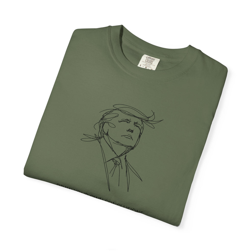 Draw Your Own Conclusions Unisex Graphic Tee – Minimal Line Art Statement Shirt