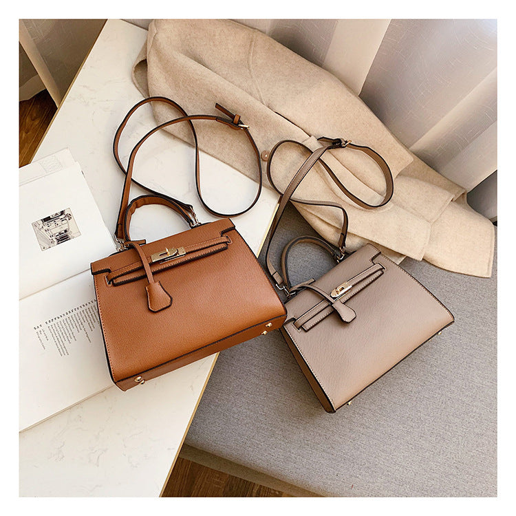 Korean Style Structured Crossbody Shoulder Bag – 2-in-1 Handbag | 5 Colors