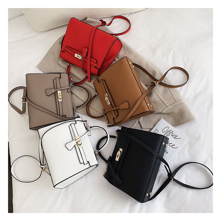 Korean Style Structured Crossbody Shoulder Bag – 2-in-1 Handbag | 5 Colors
