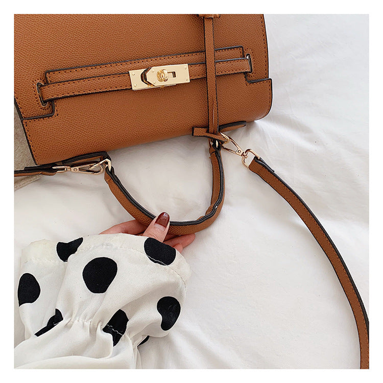 Korean Style Structured Crossbody Shoulder Bag – 2-in-1 Handbag | 5 Colors