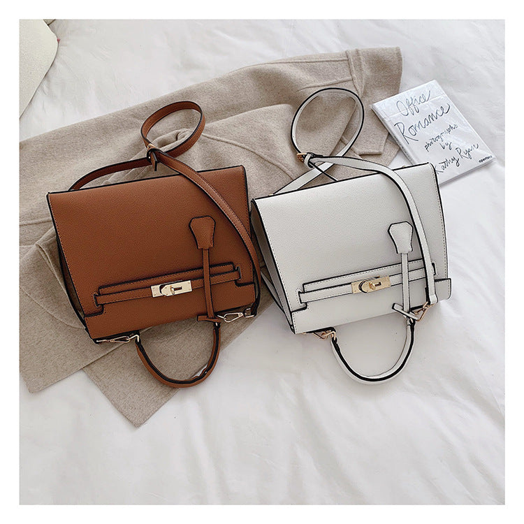 Korean Style Structured Crossbody Shoulder Bag – 2-in-1 Handbag | 5 Colors