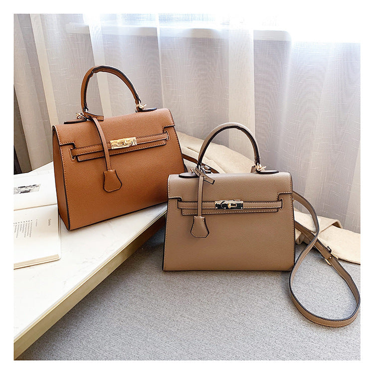 Korean Style Structured Crossbody Shoulder Bag – 2-in-1 Handbag | 5 Colors