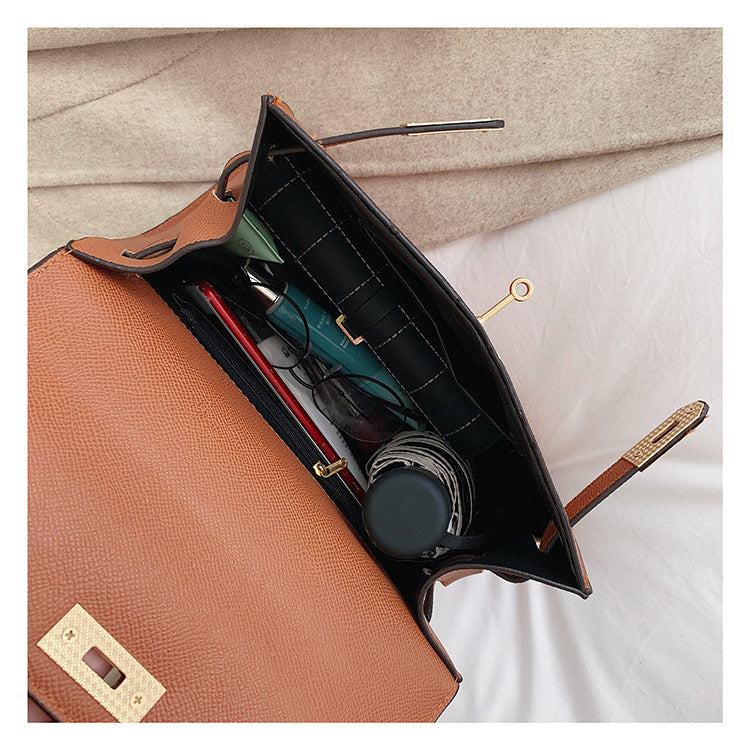 Korean Style Structured Crossbody Shoulder Bag – 2-in-1 Handbag | 5 Colors