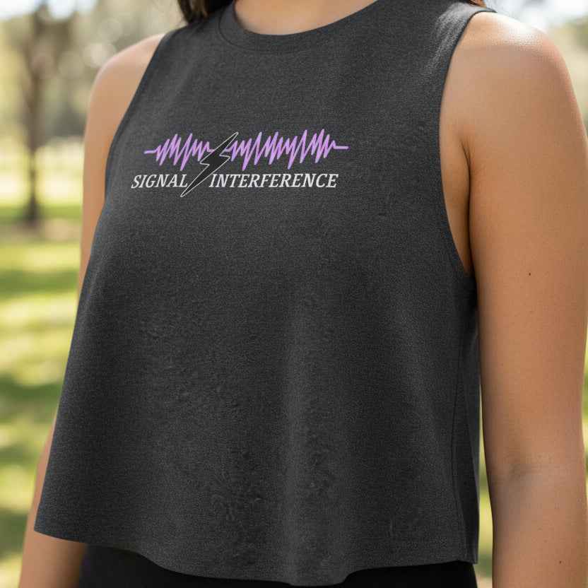 Signal Interference Crop Tank – Neurostatic Edition