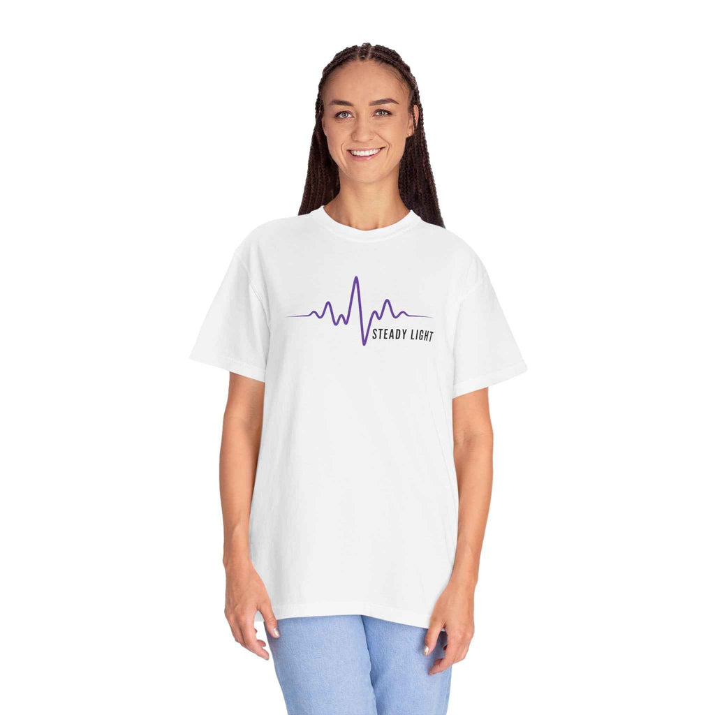 Steady Light EEG Wave T-Shirt – Minimal Epilepsy Awareness Graphic Tee