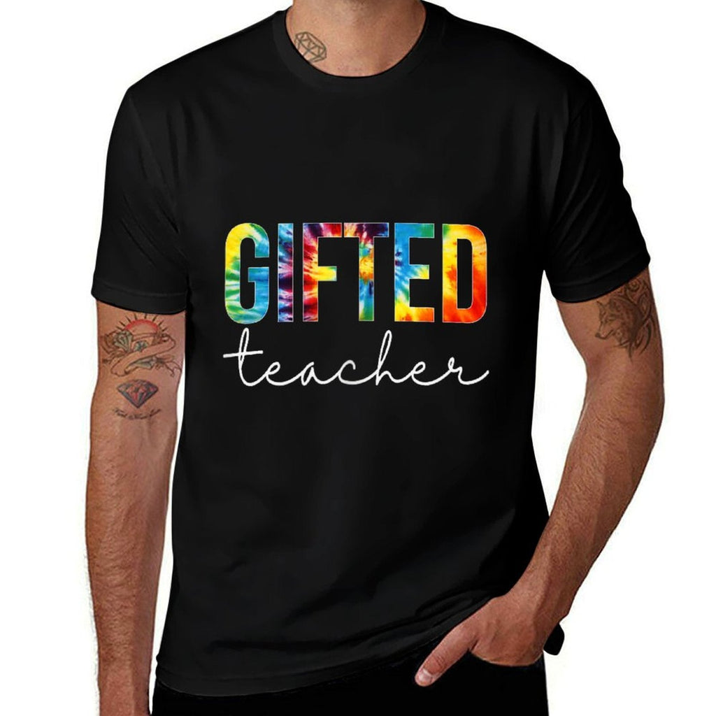 Gifted Teacher Women Tie Dye Back To School Appreciation Day  Relaxed-fit T-Shirt