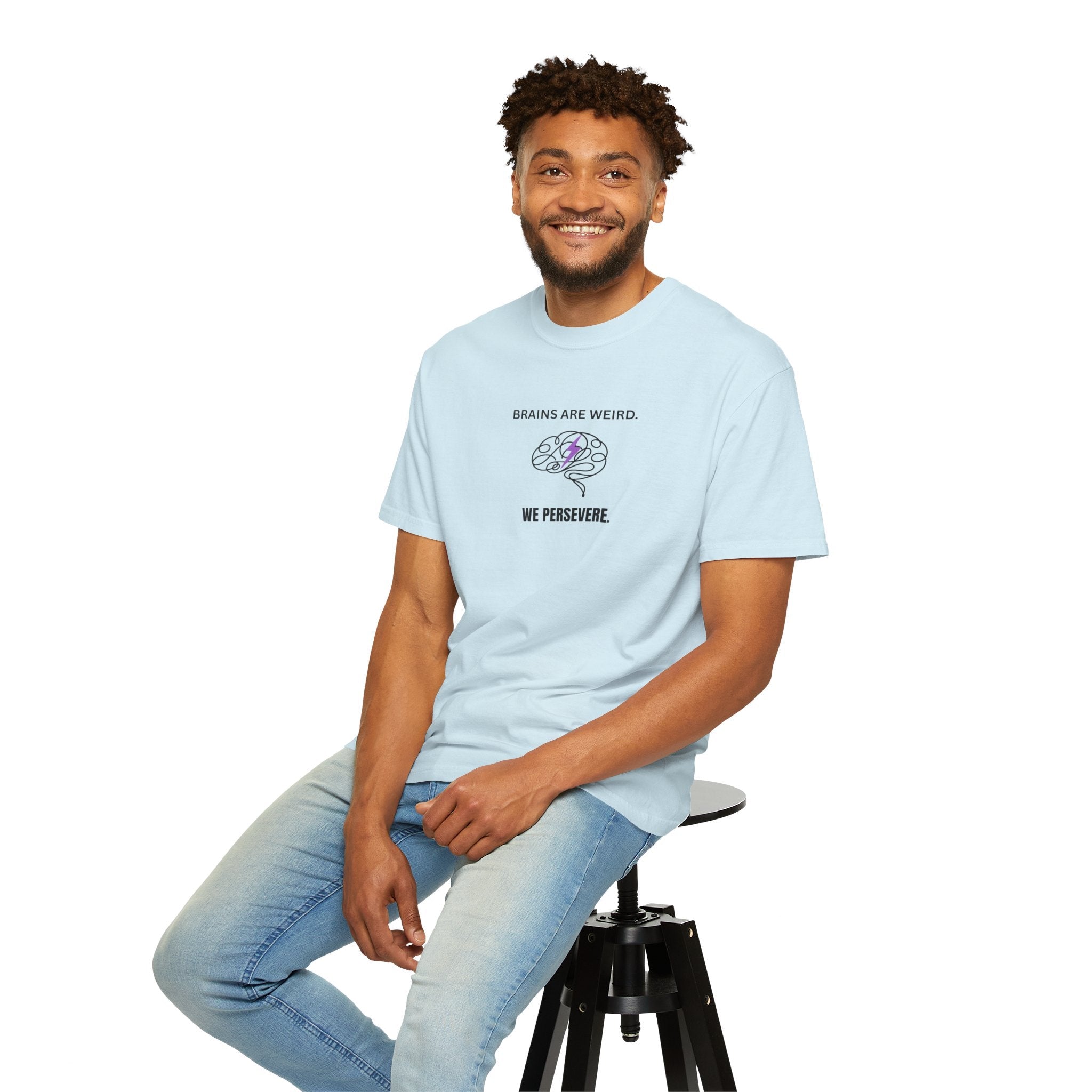 Brains Are Weird. We Persevere. – Epilepsy Awareness T-Shirt
