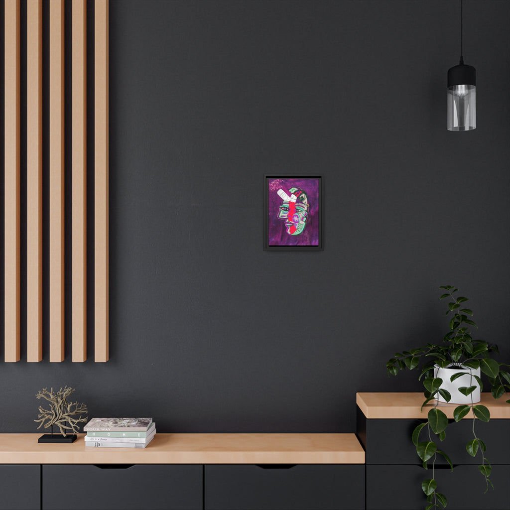 LOVE PILL PYSOP Matte Canvas, Black Frame