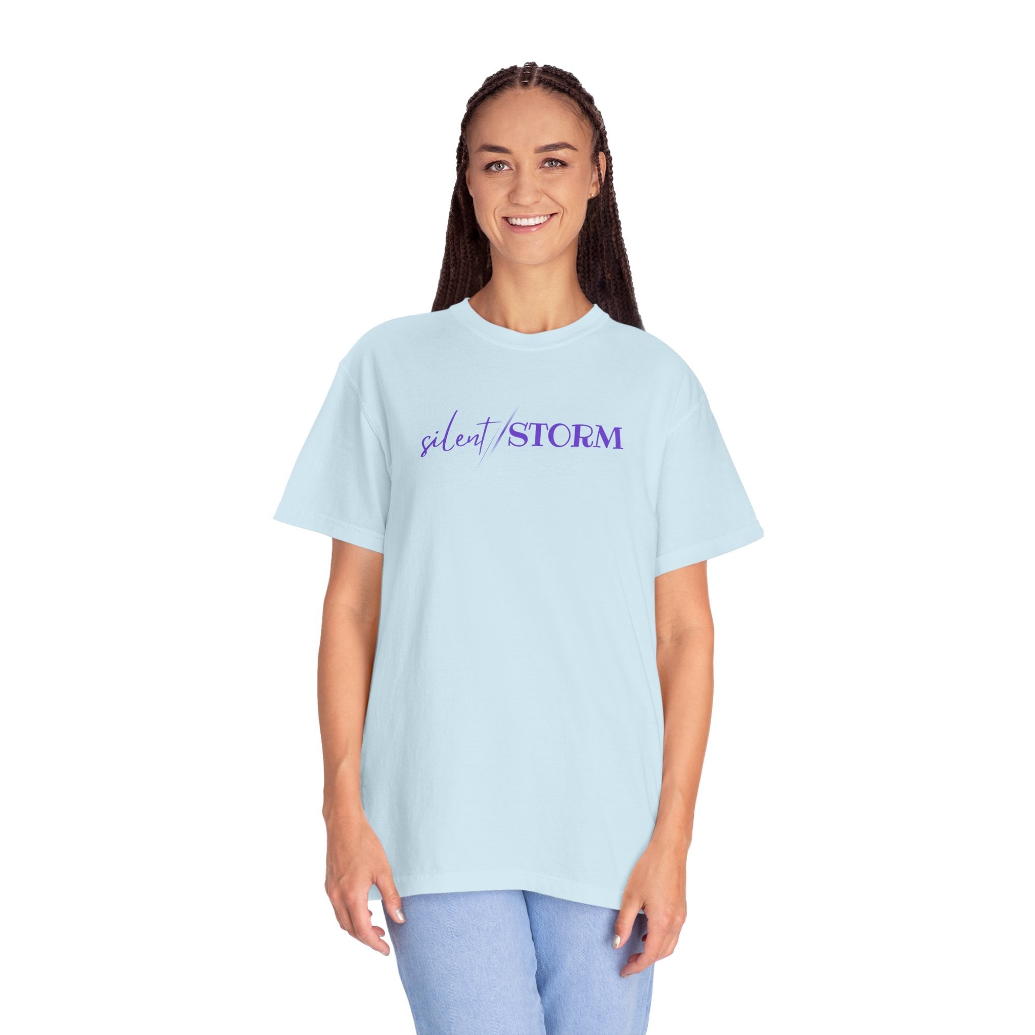 Silent Storm Unisex T-Shirt – Epilepsy Awareness Purple Statement Tee