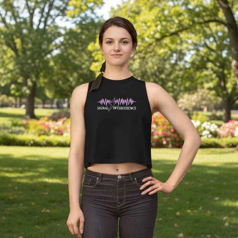 Signal Interference Crop Tank – Neurostatic Edition