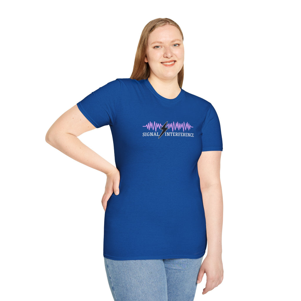 Signal Interference Tee — Quiet Static, Visible Spark