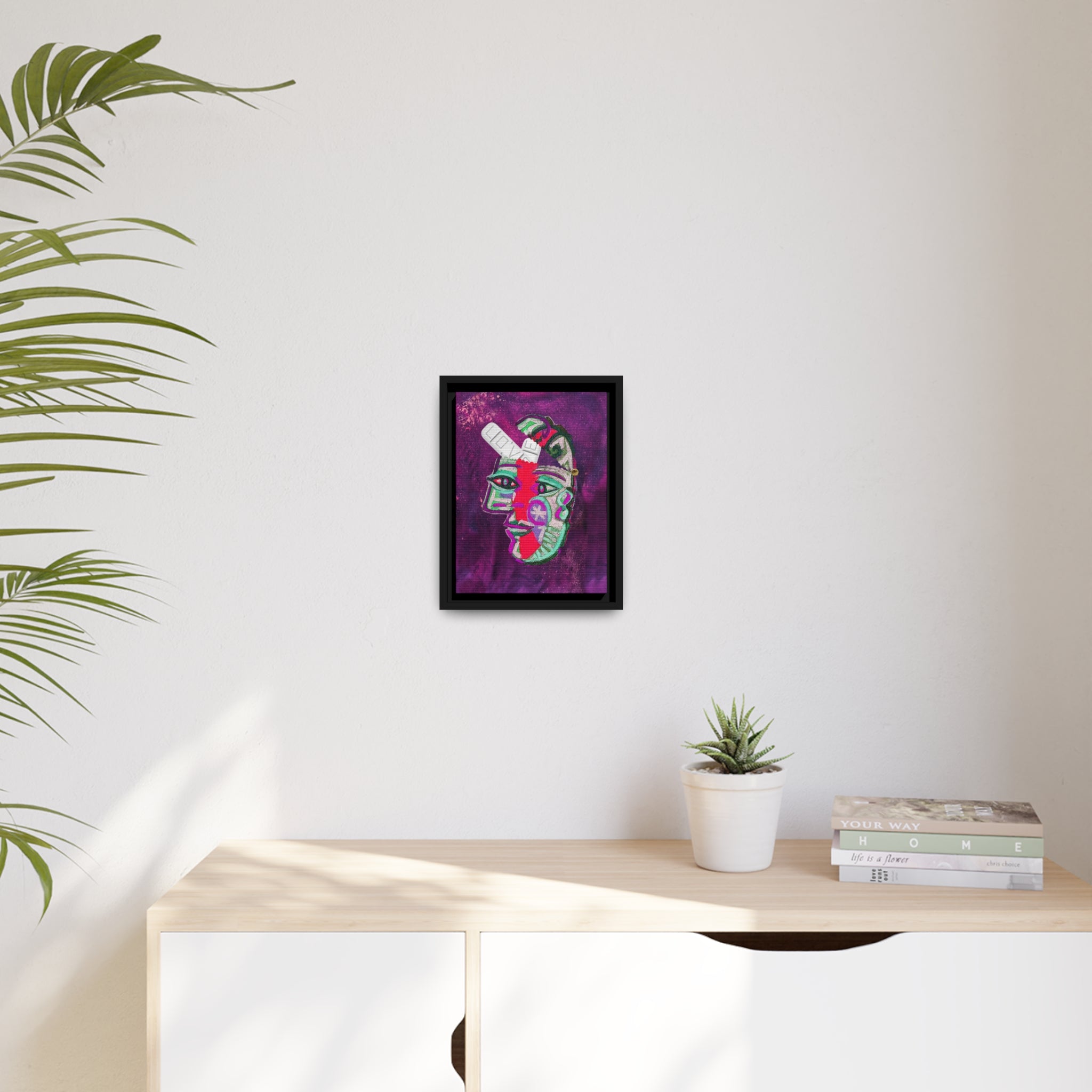 LOVE PILL PYSOP Matte Canvas, Black Frame