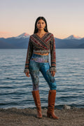 Founding Feathers Capri Leggings