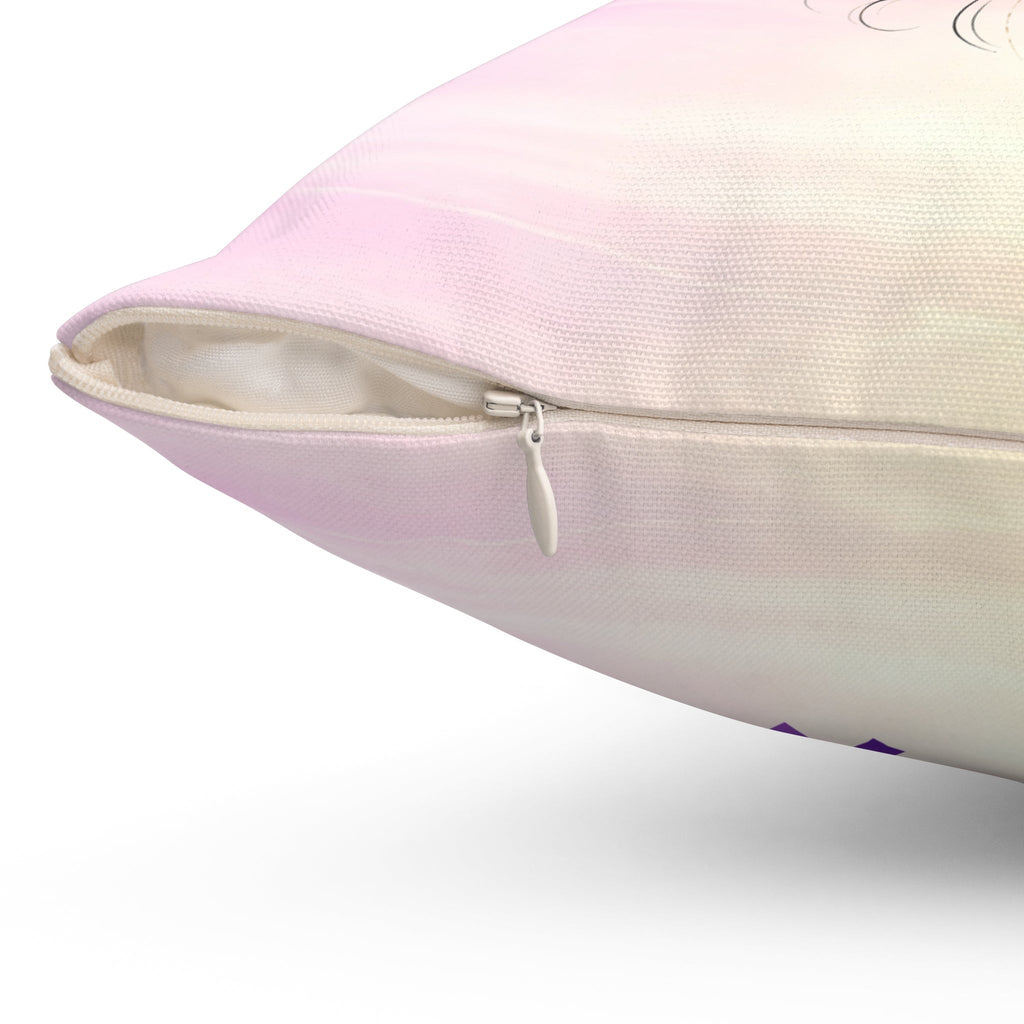 She Wears a Crown of Static – Epilepsy Awareness Throw Pillow