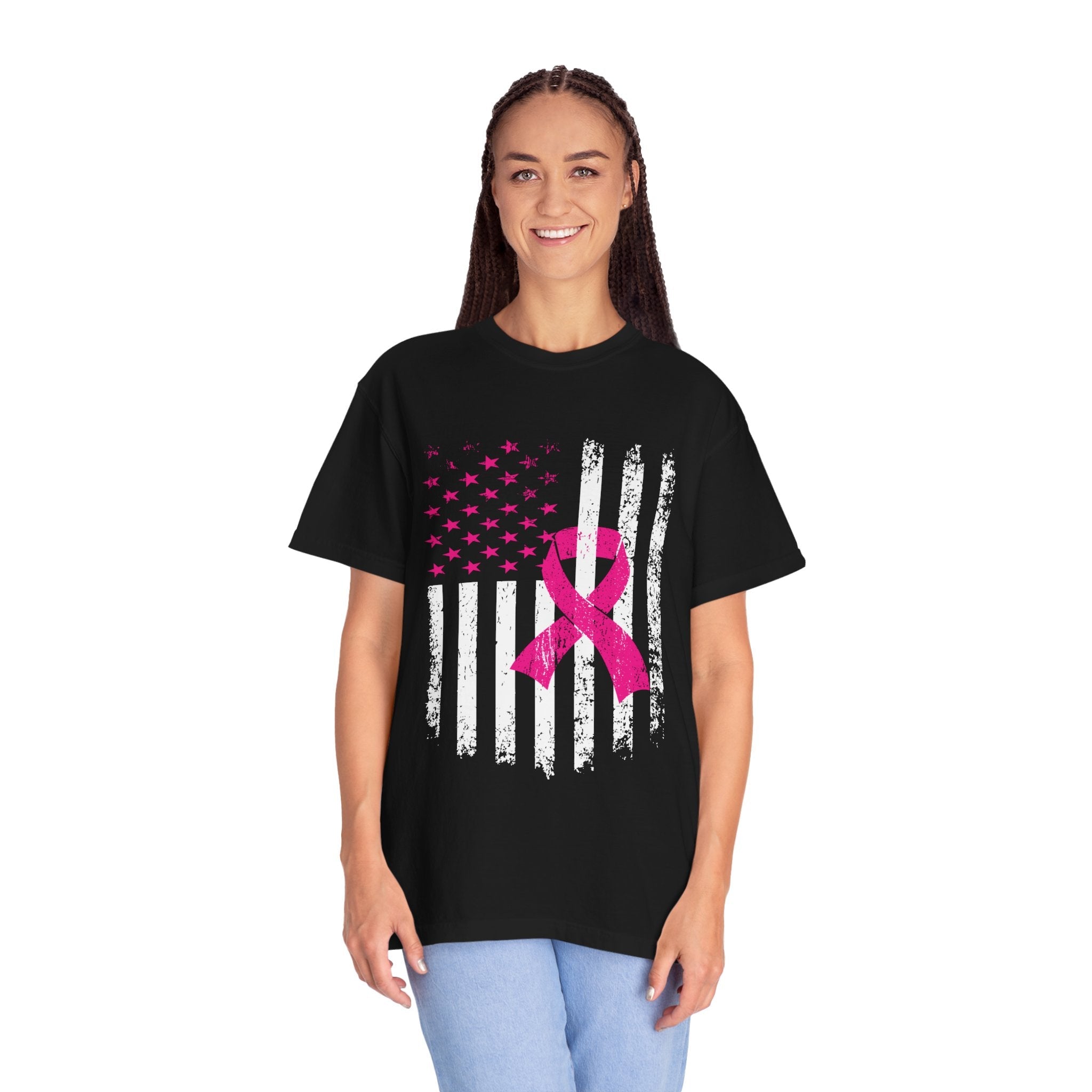 Unisex Breast Cancer Awareness Flag Tee