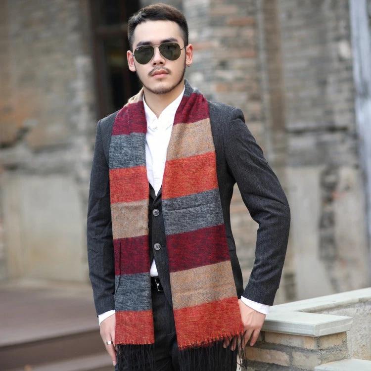 Men's Stripped Casual Scarf