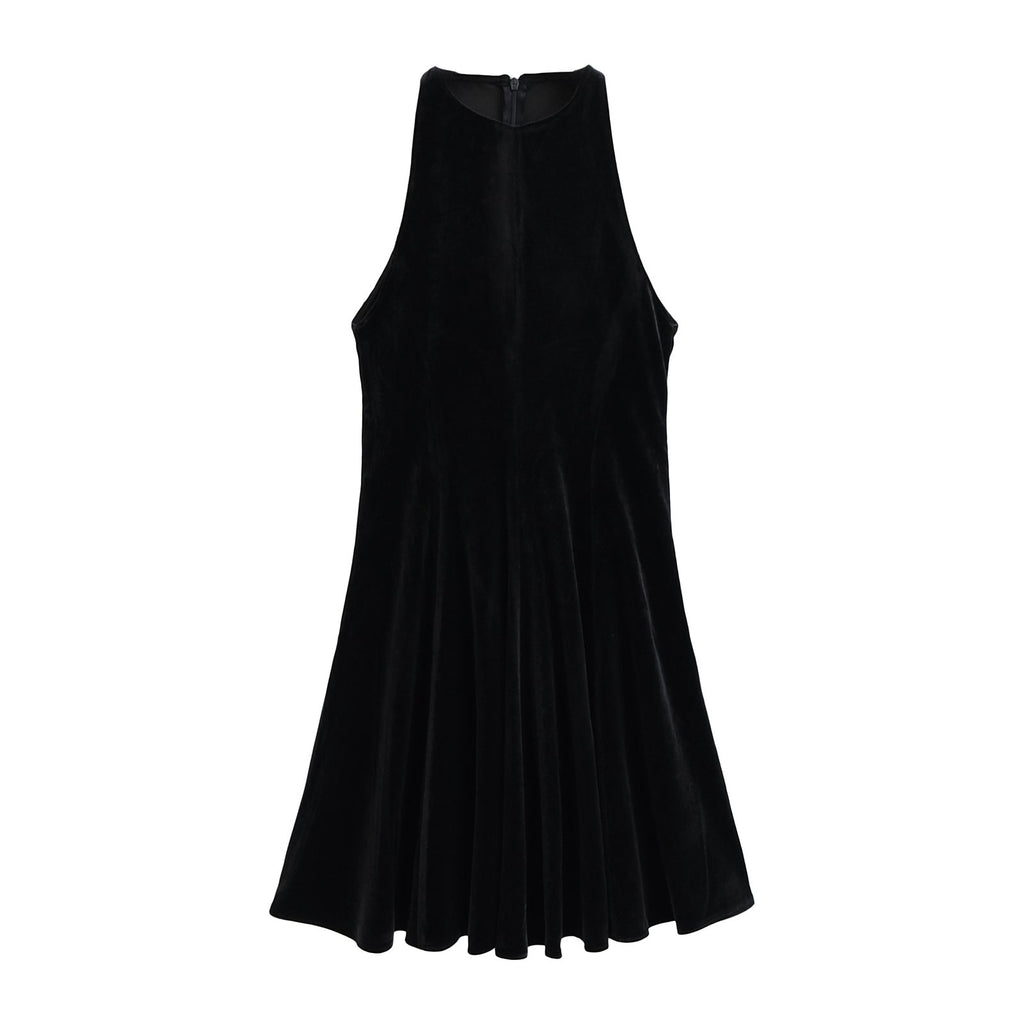 Winter Dress Women Clothing Sleeveless Waist Tight Niche Dress