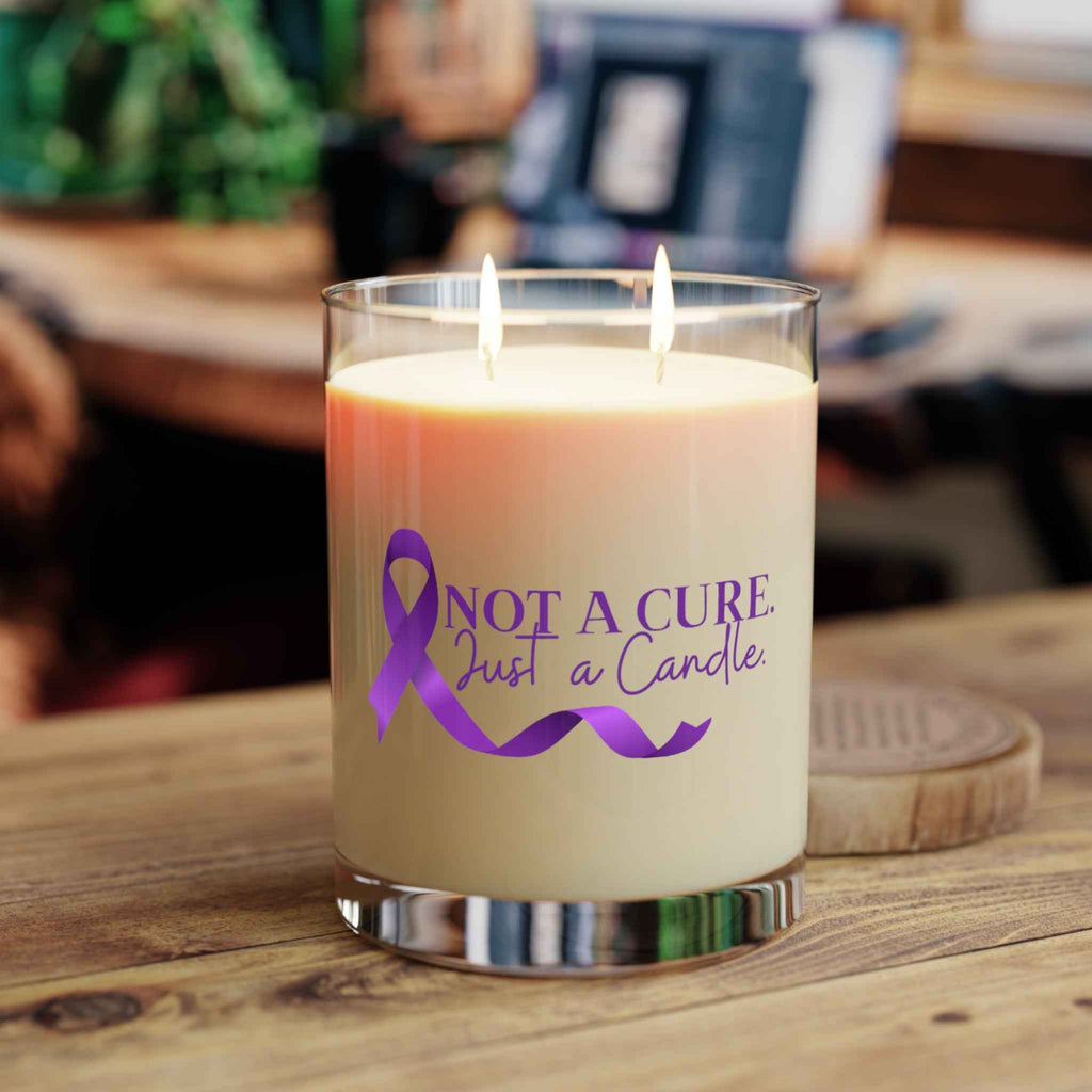Not a Cure. Just a Candle. – Epilepsy Awareness Soy Candle (11oz)