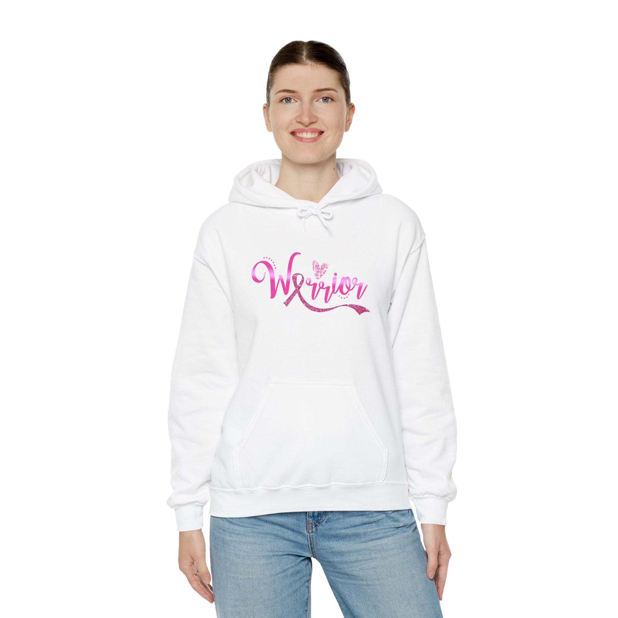 Warrior Breast Cancer Awareness Hoodie – Gildan 18500 (S-5XL)