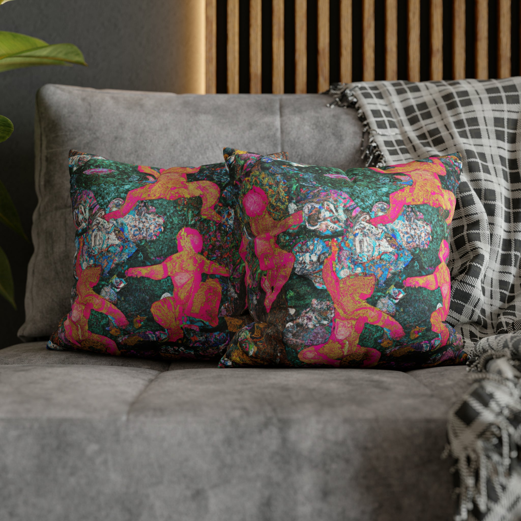 Cezanne's Dancing Bears Micro Suede Pillow Case