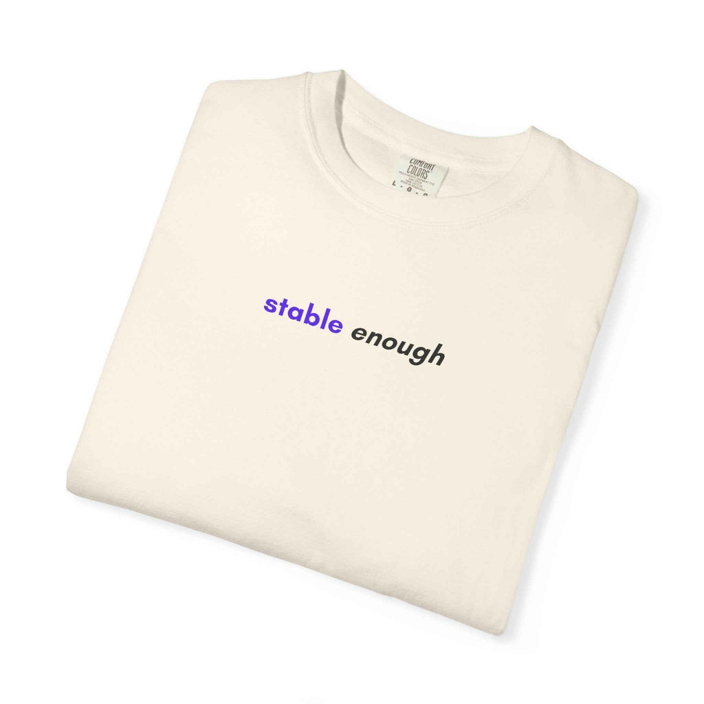 Stable Enough Epilepsy Awareness T-Shirt | Minimal Awareness Tee