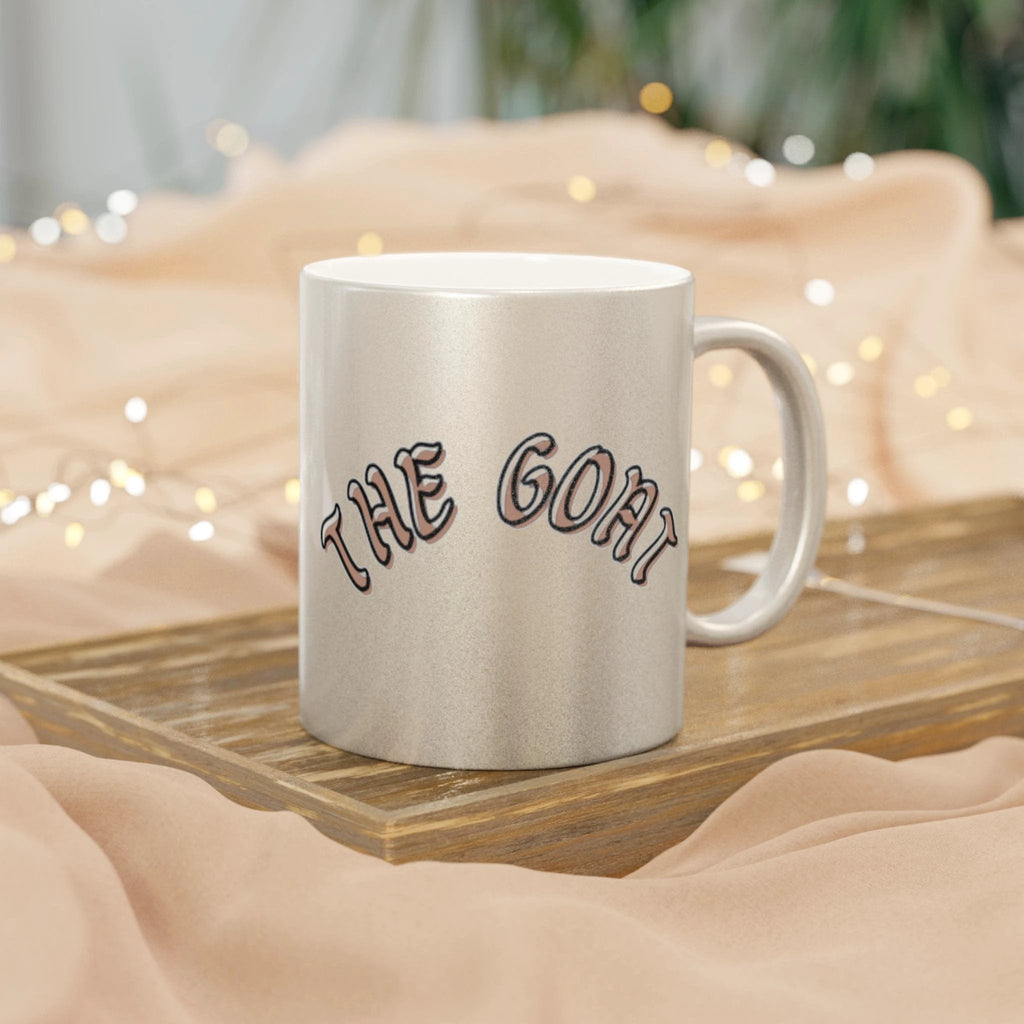 GOAT Metallic Mug - Stylish Silver/Gold Coffee Cup for Trendsetters
