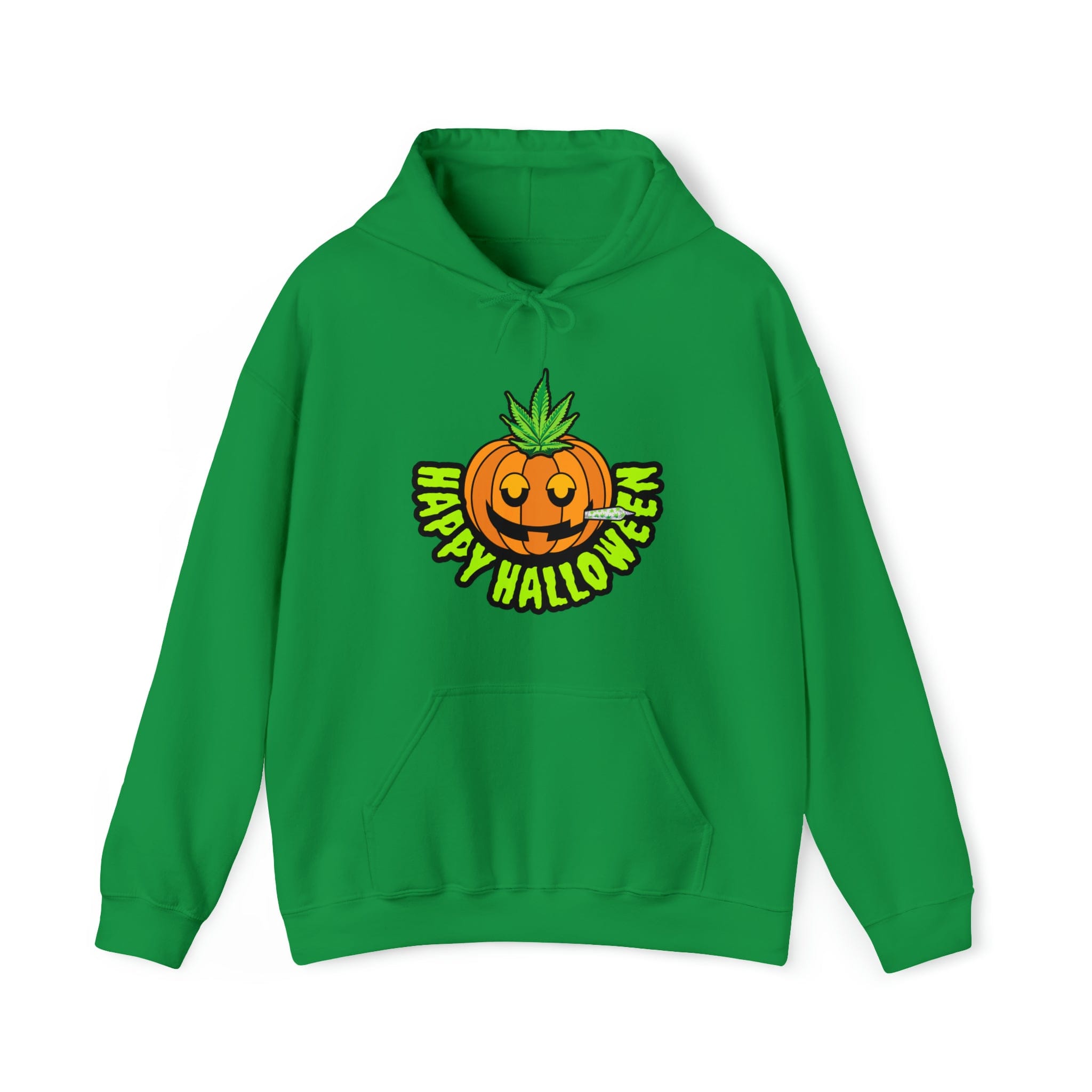 Happy Halloween Stoner Pumpkin Cannabis Hoodie