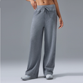Casual Loose Wide Leg Sports Trousers Women High Waist Drawstring Drooping Slimming Fitness Pilates Yoga Pants