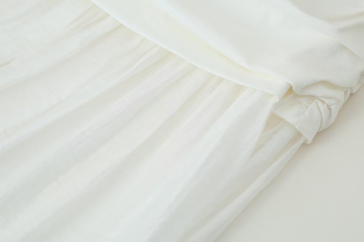 Women Pleated Decorative Stitching Mid Waist Midi Skirt