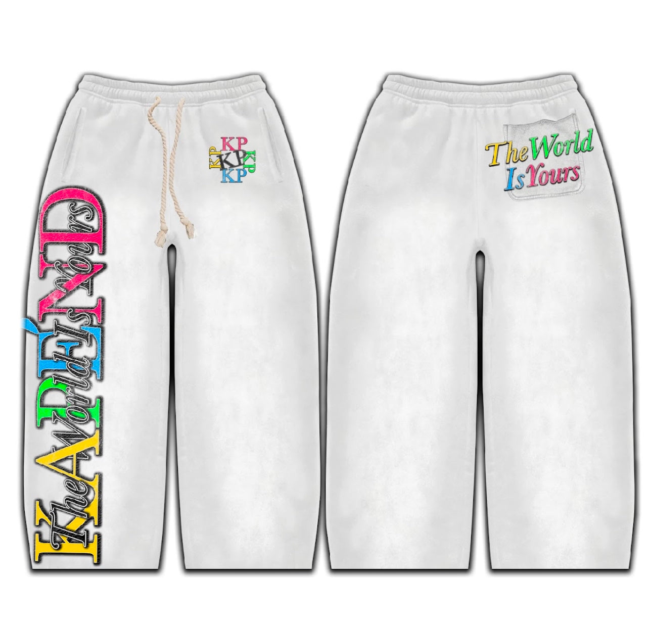 “THE WORLD IS YOURS” pants