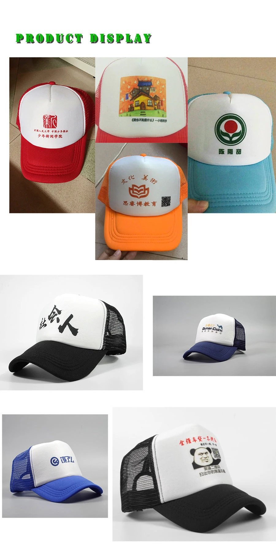 Color Vector Trucker Hats For Men