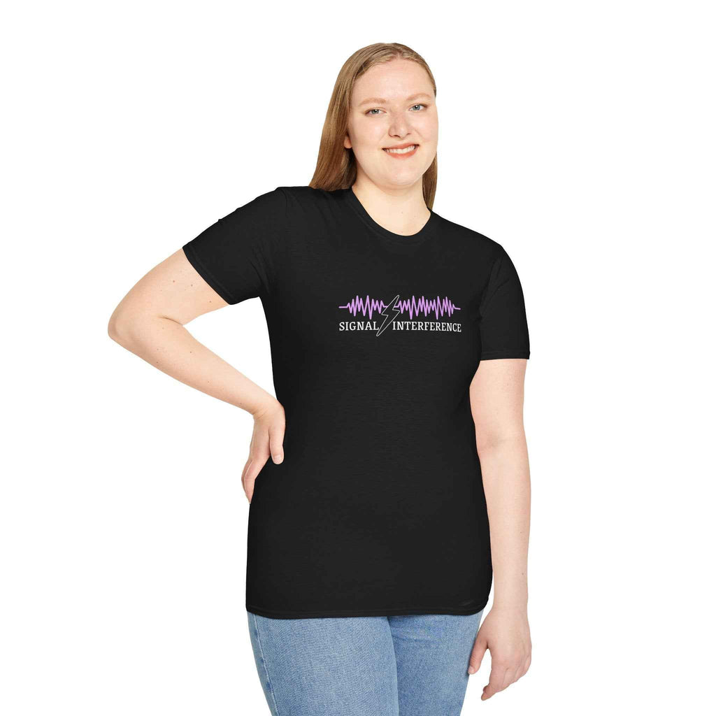 Signal Interference Tee — Quiet Static, Visible Spark