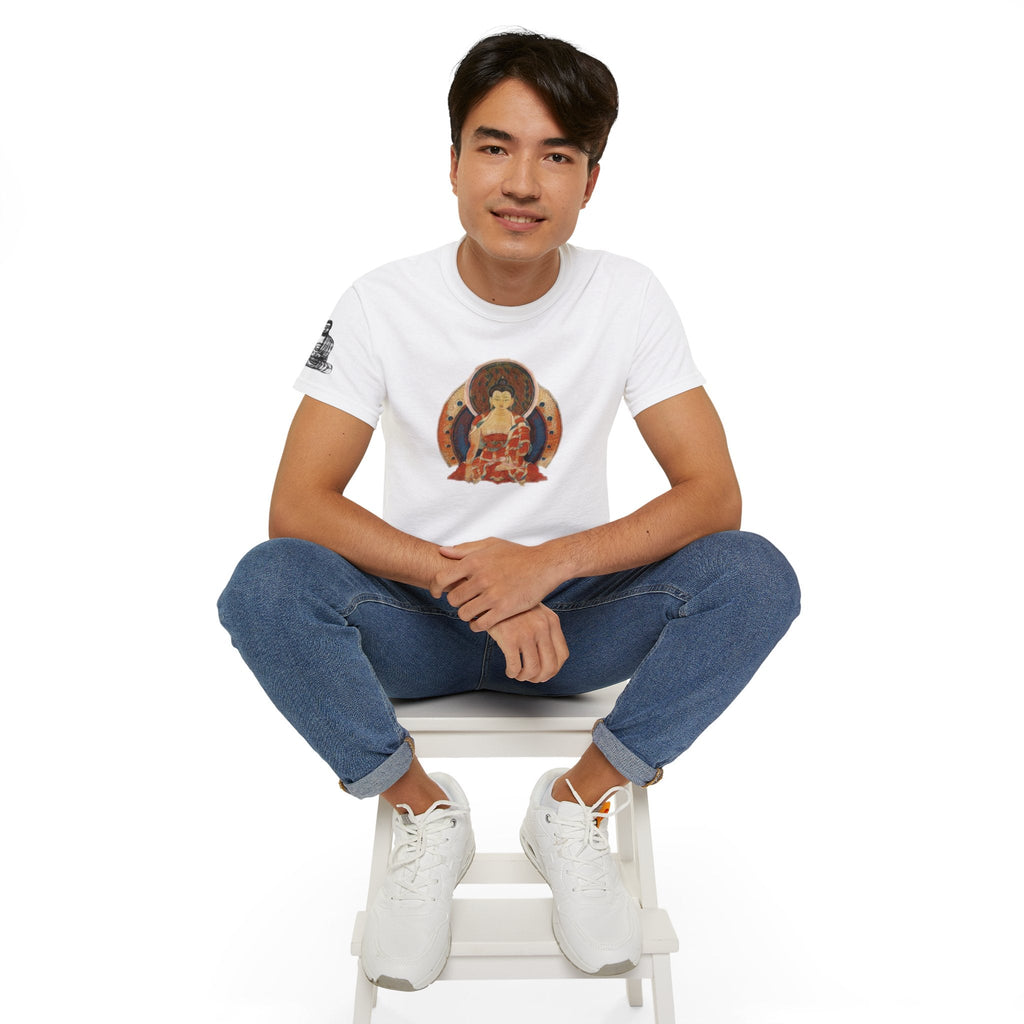 Fine Art Buddha Oil Paint Print Unisex Ultra Cotton Tee