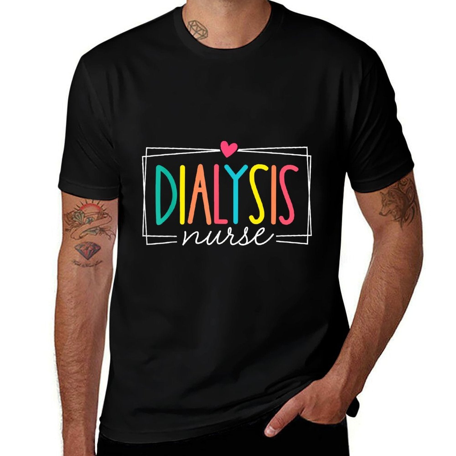 Dialysis Nurses Kidney Disease Nursing RN Women Funny  Eco-friendly Material T-Shirt