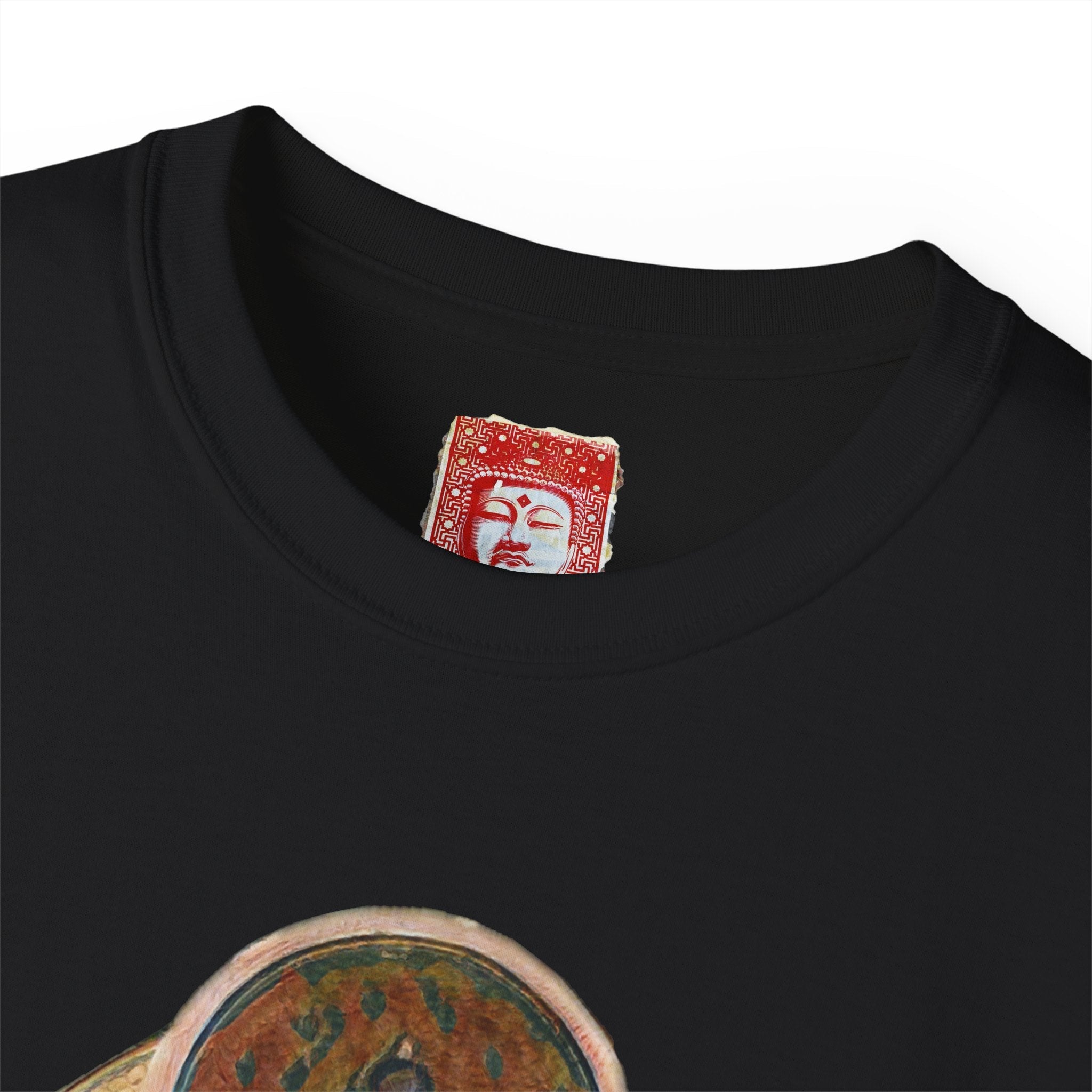 Fine Art Buddha Oil Paint Print Unisex Ultra Cotton Tee