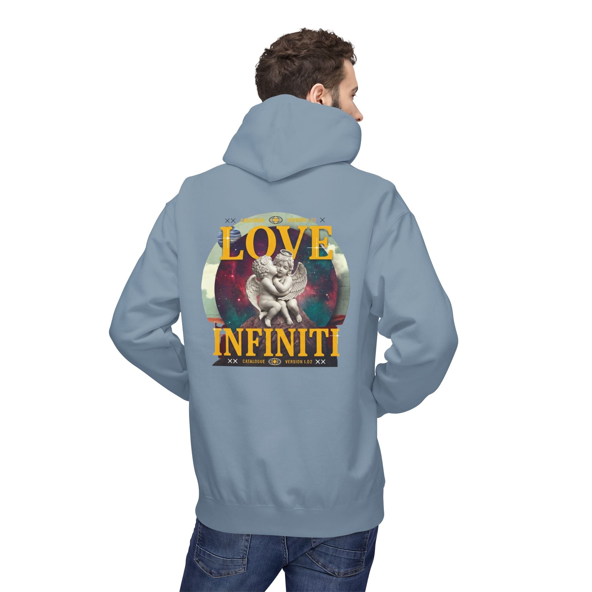 Celestial Love, Infiniti Unisex Couples Hoodie