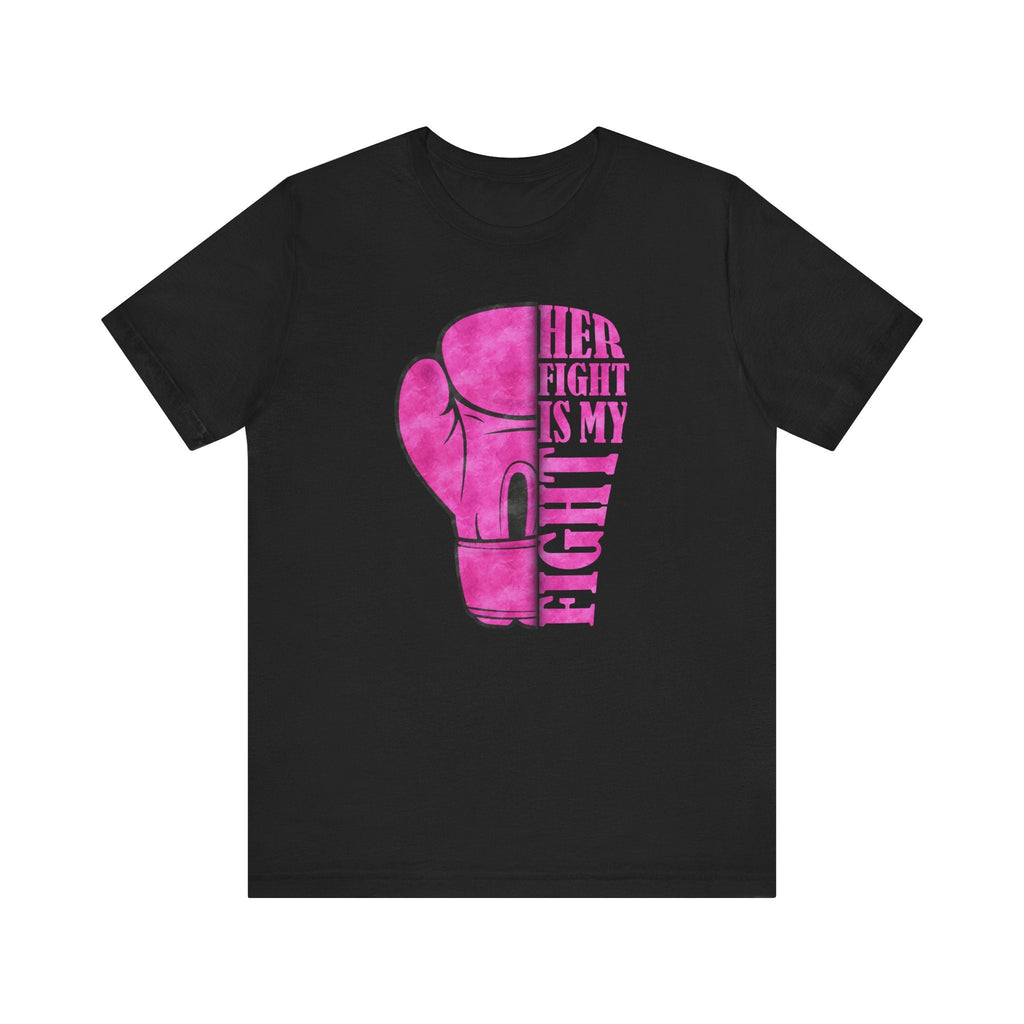 Empowering Fight Tee, Unisex Jersey Short Sleeve Tee, Supportive T-Shirt, Cancer Awareness Shirt, Inspirational Gift, Women's Rights Tee