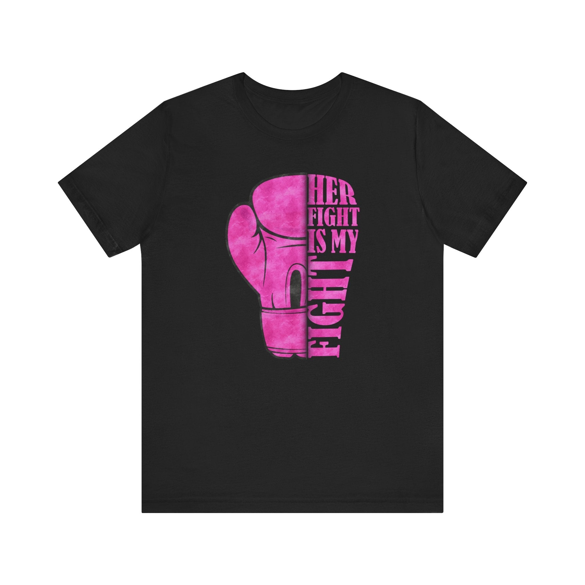 Empowering Fight Tee, Unisex Jersey Short Sleeve Tee, Supportive T-Shirt, Cancer Awareness Shirt, Inspirational Gift, Women's Rights Tee