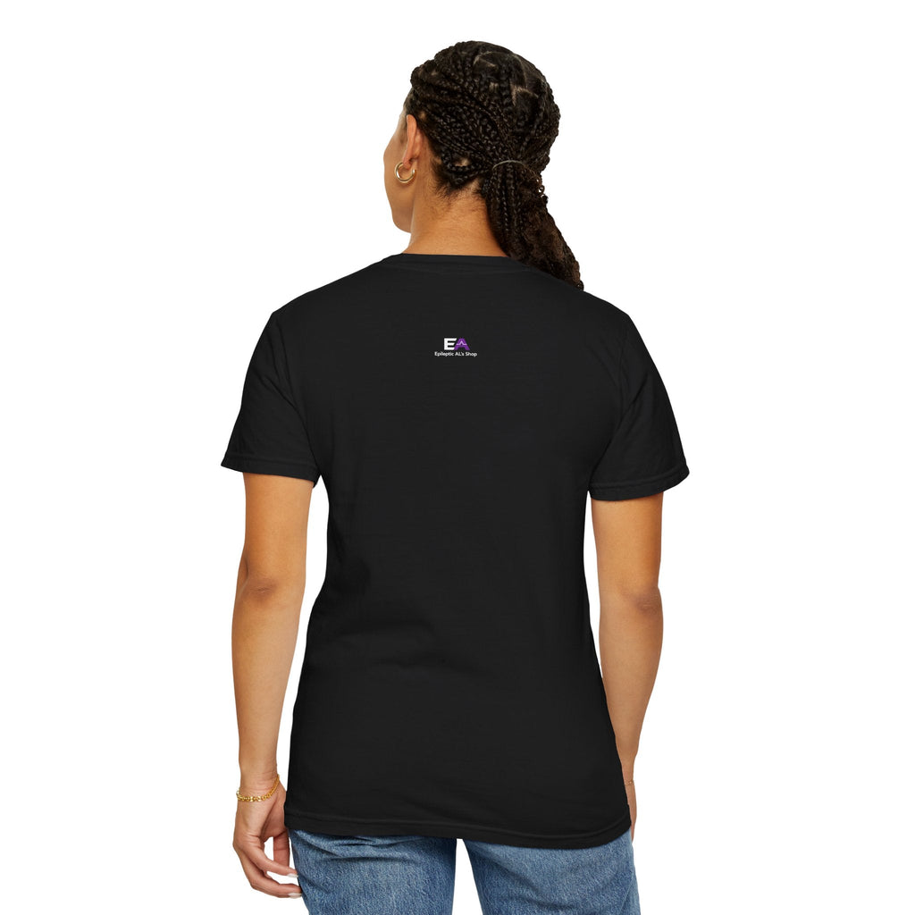 Minimalist Epilepsy Awareness EEG Wave Unisex T-Shirt – Purple Line Design