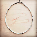 Frosted Amazonite Collar Length Beaded Necklace 252m