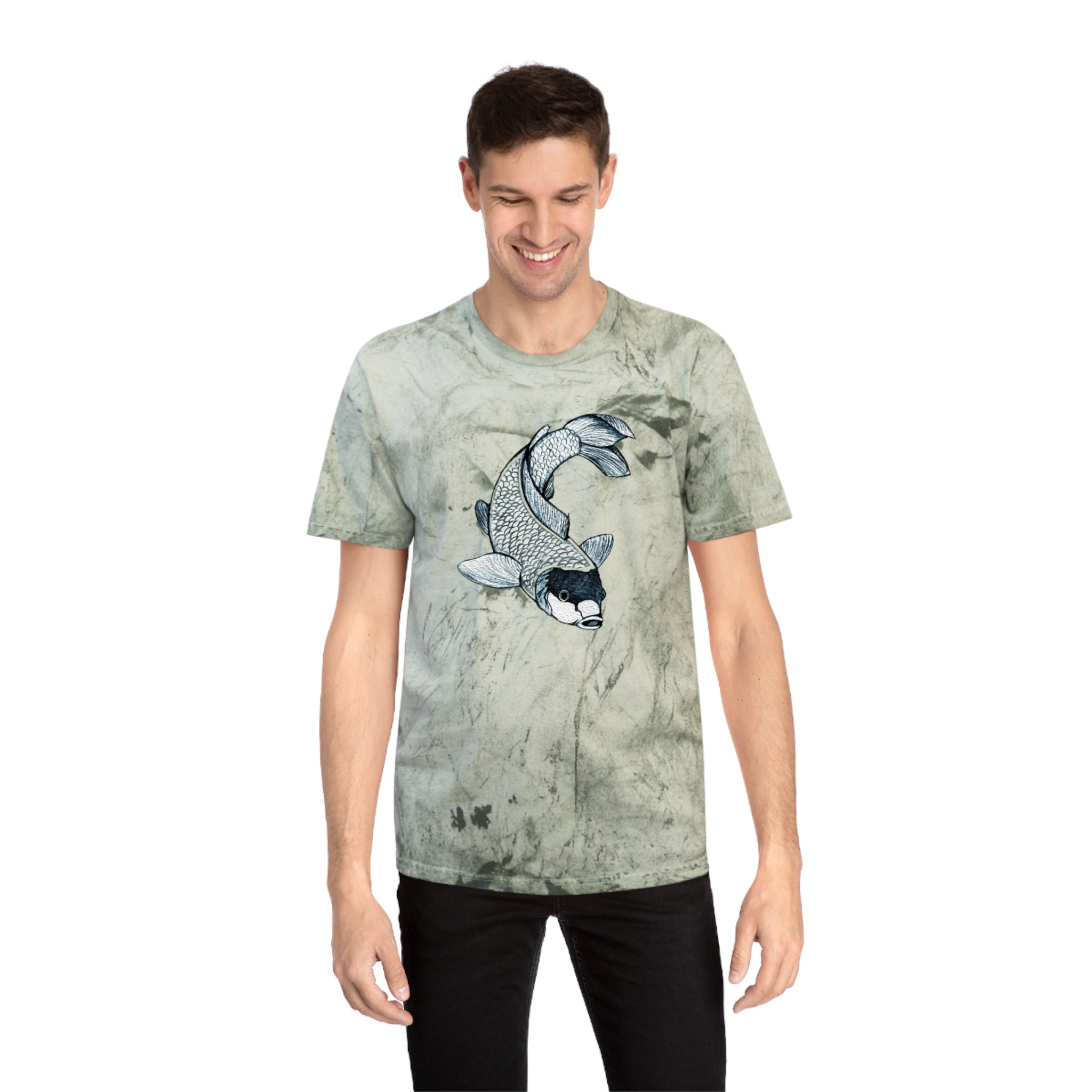 Japanese Koi Kanji Industrial Dye Premium T-Shirt