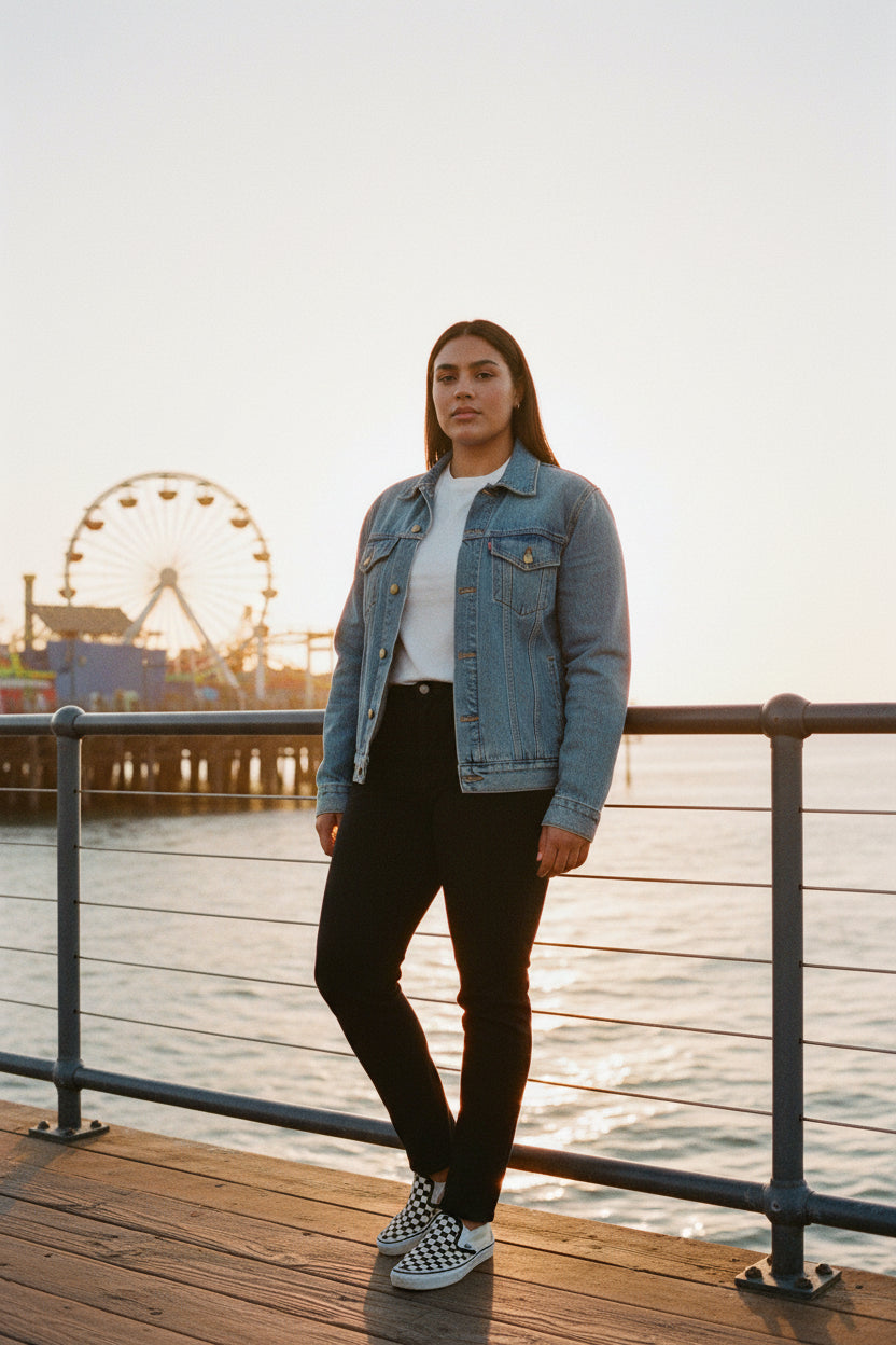 Billie Holiday Men's Denim Jacket HUE+MAN Collective