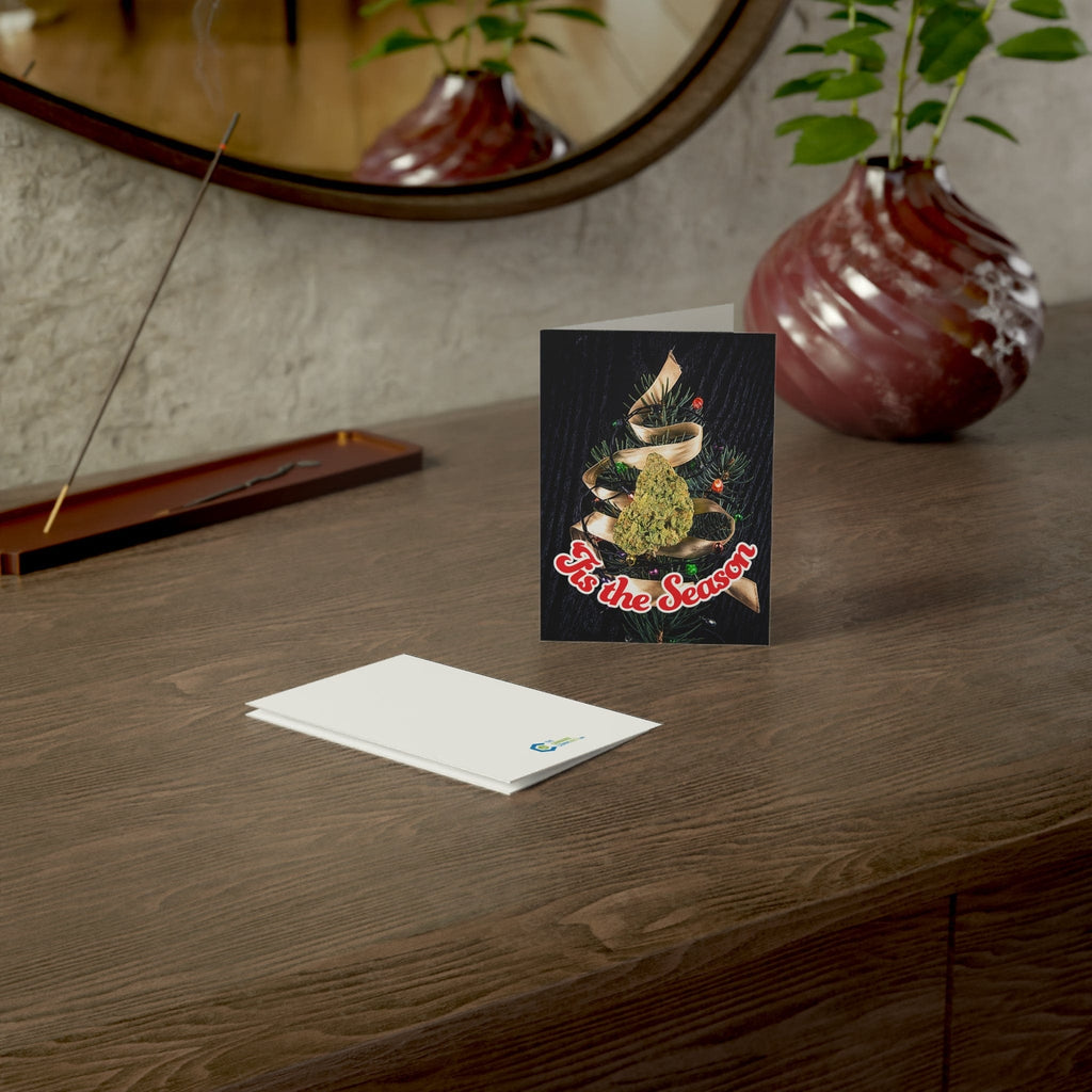 Tis The Season, Be Merry Be Lit Holiday Greeting Cards (1, 10, 30, and 50pcs)