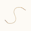 14K Solid Gold Ear Chain Threader Earring