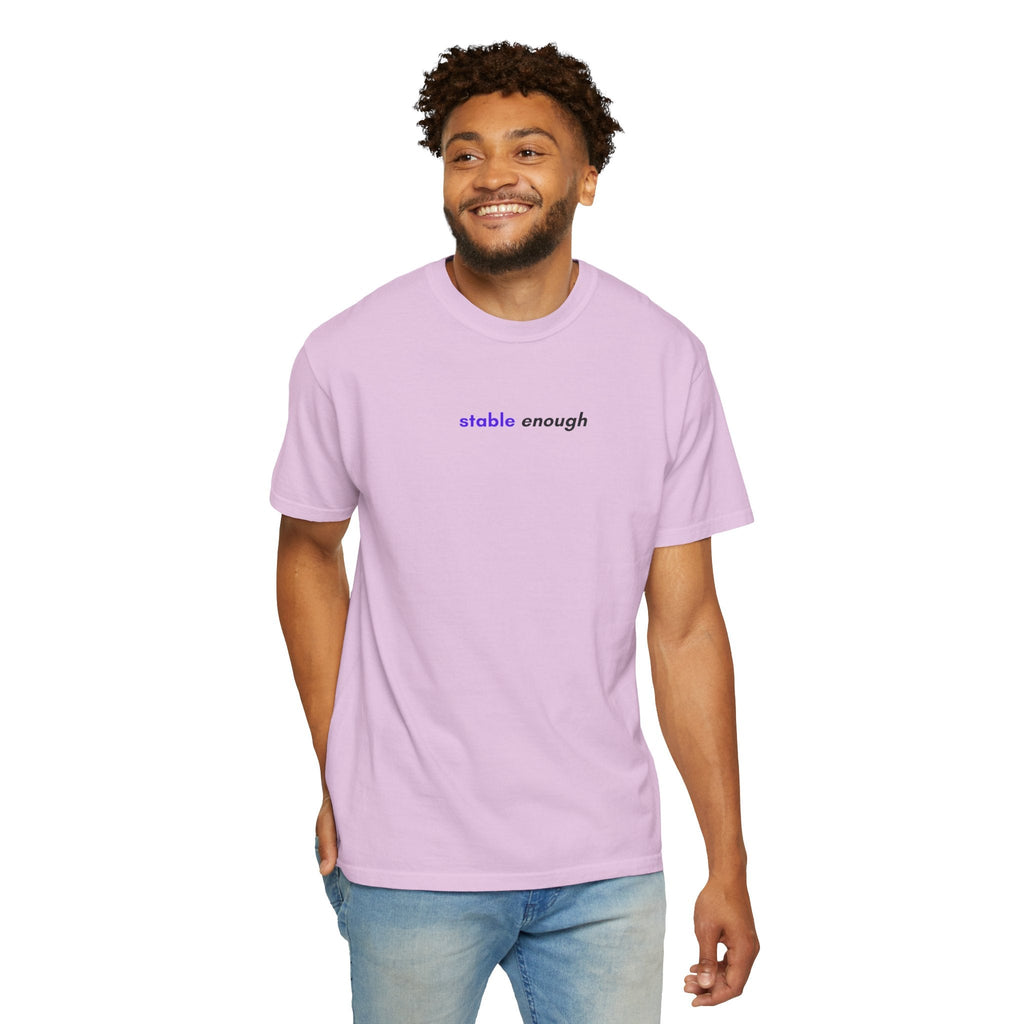 Stable Enough Epilepsy Awareness T-Shirt | Minimal Awareness Tee