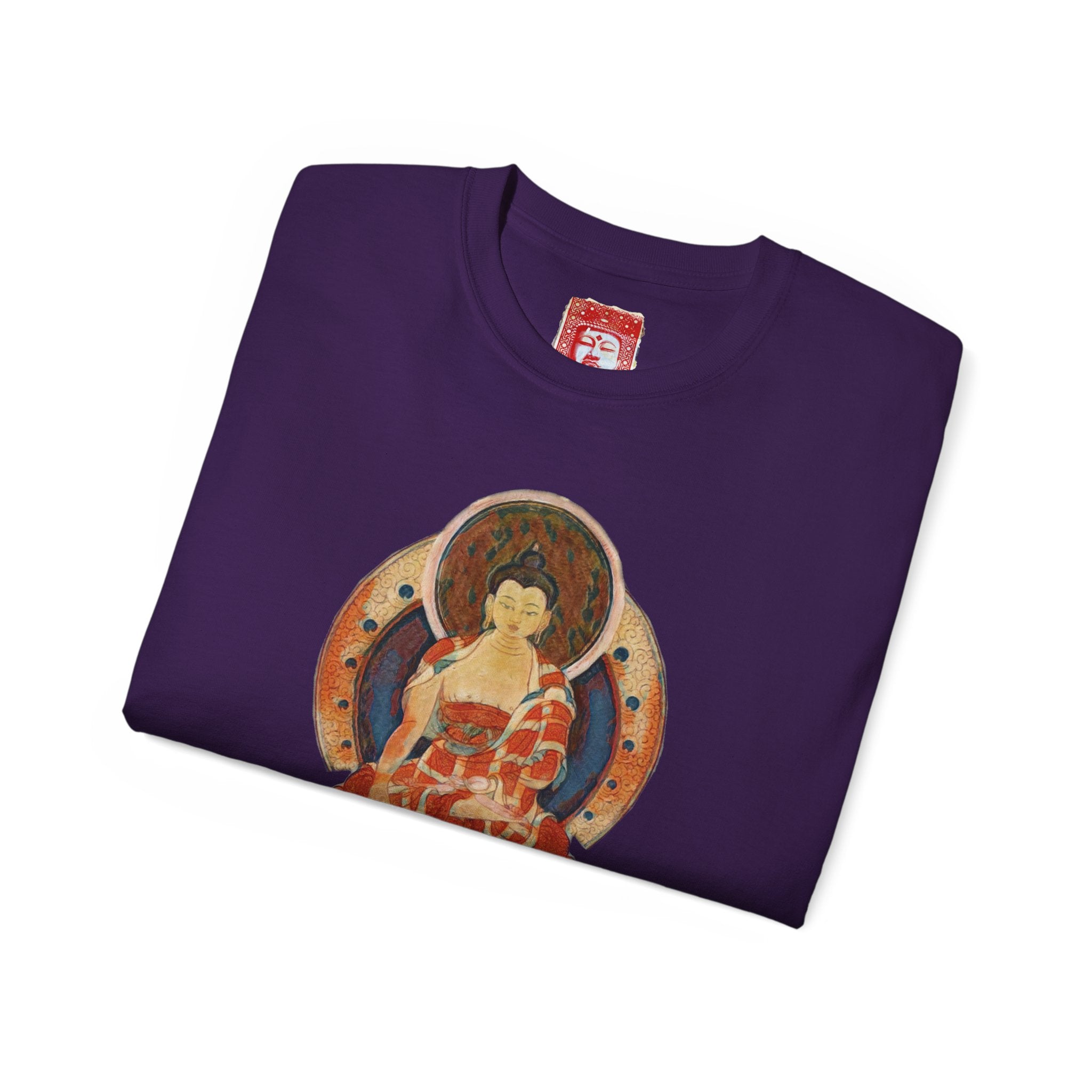 Fine Art Buddha Oil Paint Print Unisex Ultra Cotton Tee
