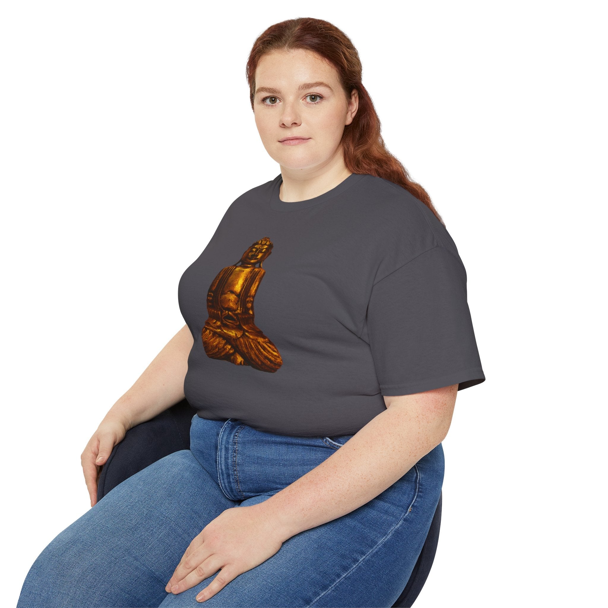 Fine Art Buddha Carving Print Unisex Ultra Cotton Tee