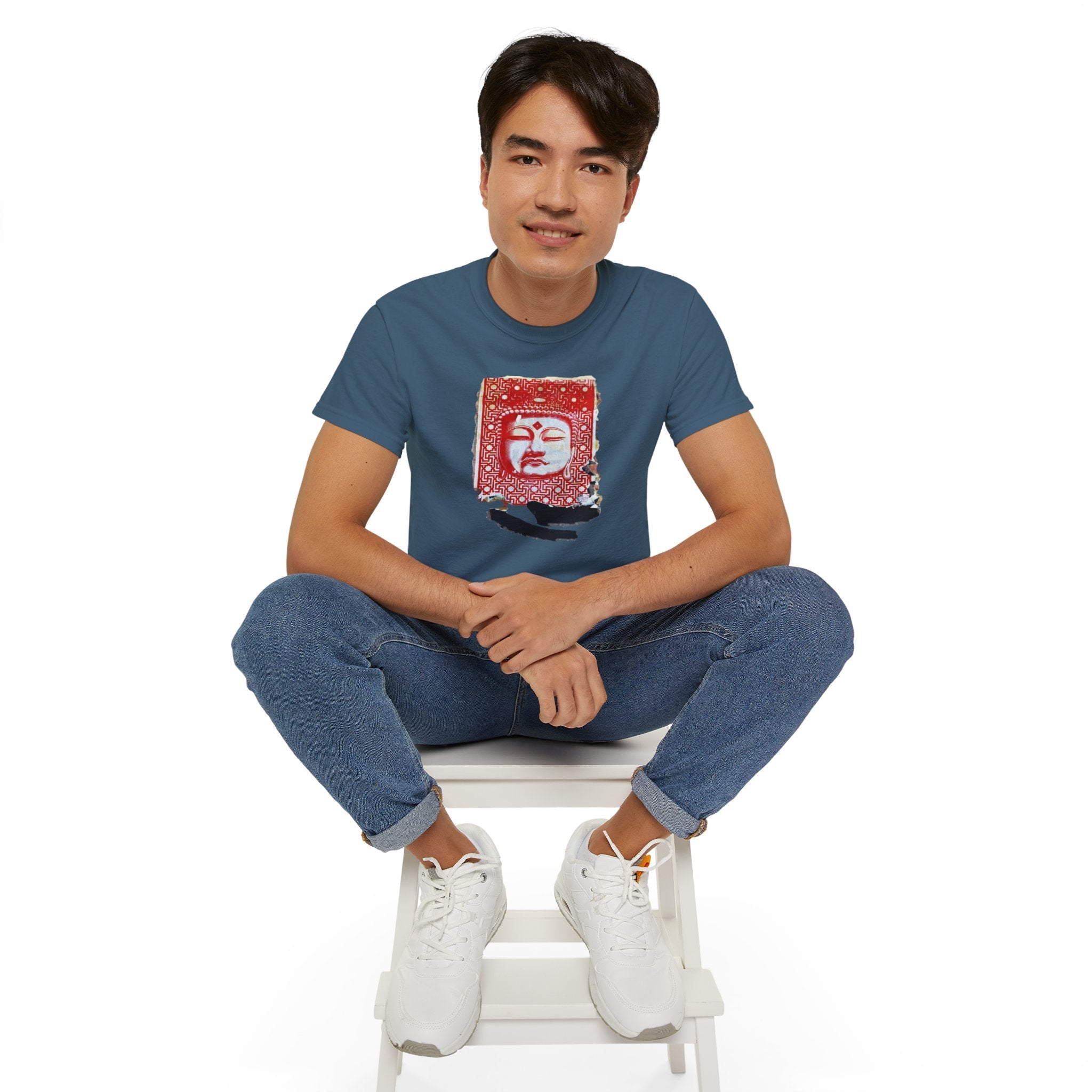 Fine Art Buddha Tablet Print Unisex Ultra Cotton Tee